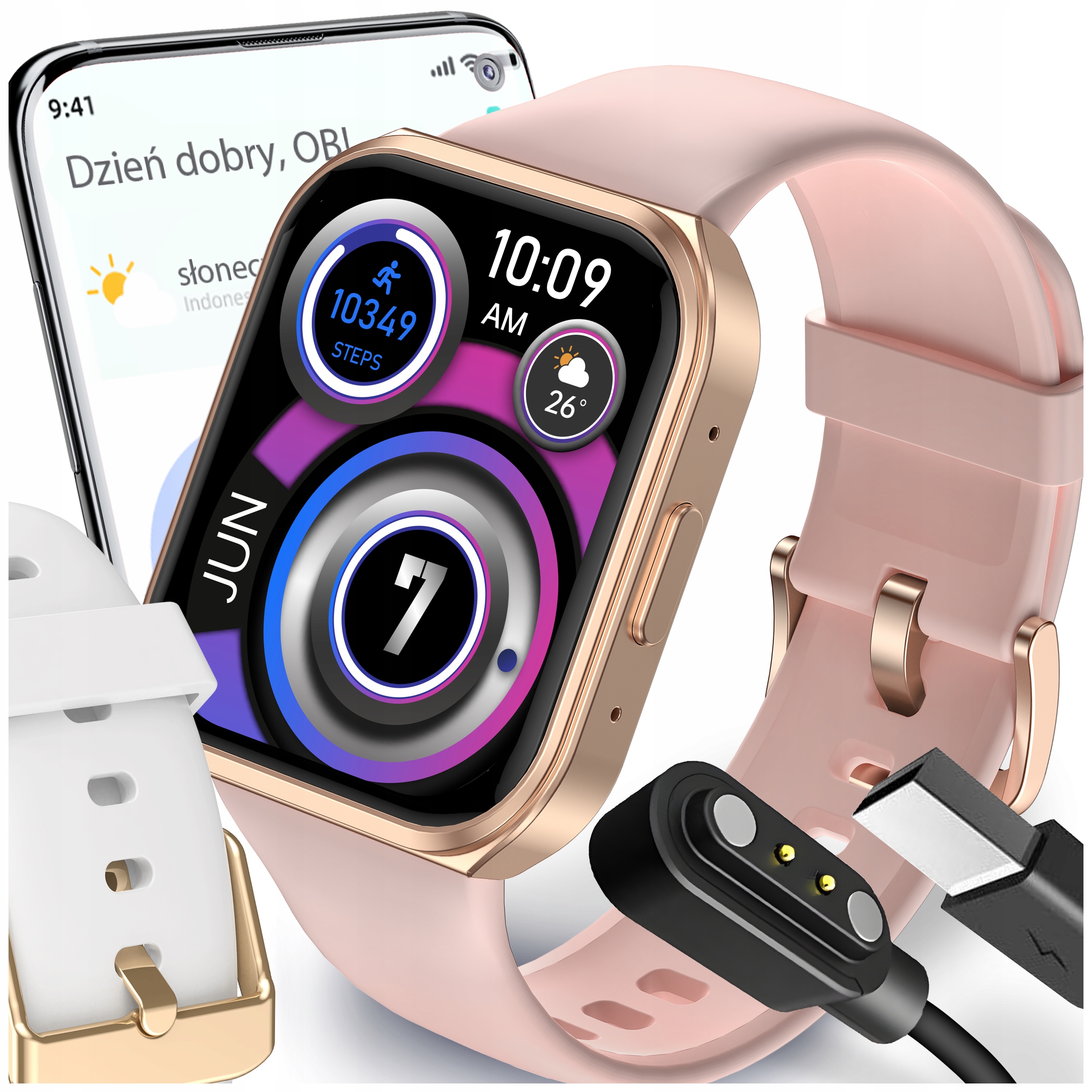 KA3MARKET Smart Watch zlaté + 3 ďalšie produkty